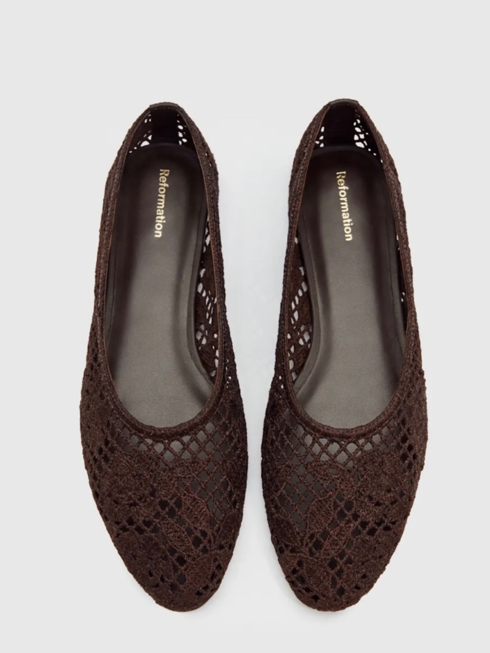 Reformation Pillar Flat Brown - Size 8.5